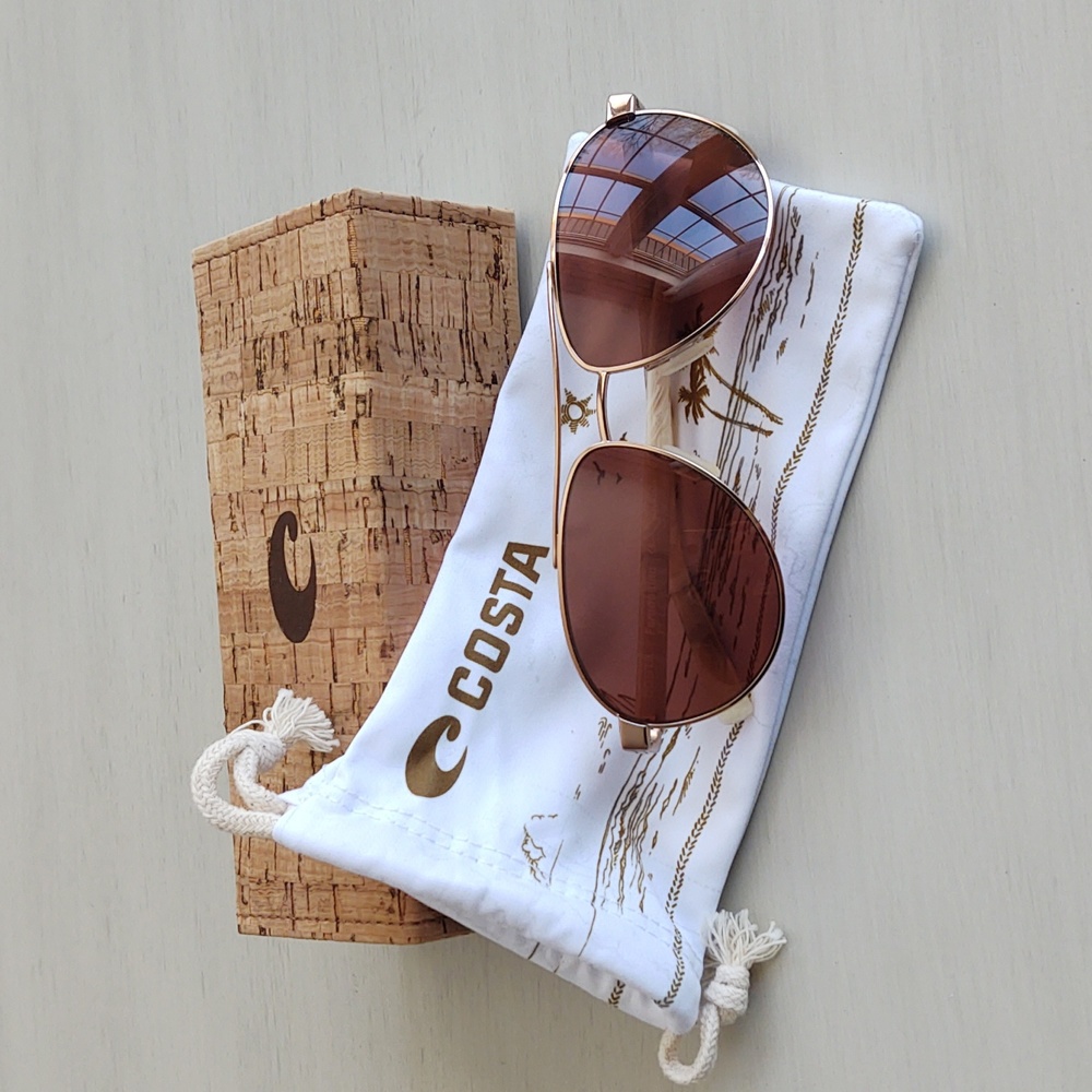 Costa ladies sunglasses--Fernandina, shiny rose gold